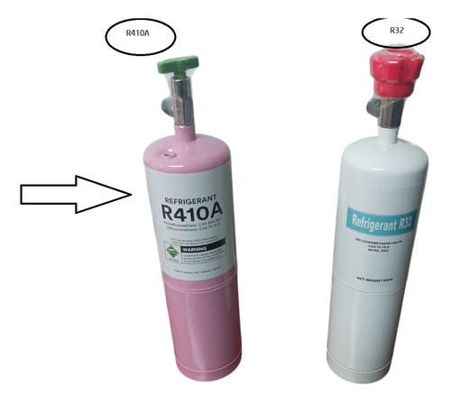 Refrigerante R410a Cilindro De 800grs Con Llave