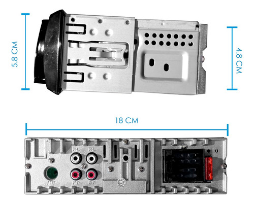 Kit Autoestéreo Bluetooth Vm25b +bocinas 6x9 + 6.5 Tarántula