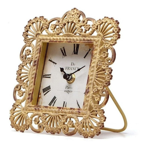 Nikky Home Reloj De Mesa Vintage, Shabby Chic Decorativo De