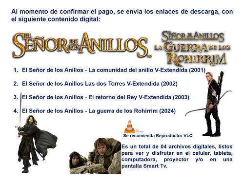 El Señor De Los Anillos V-ext + Guerra De Rohirrim - Digital