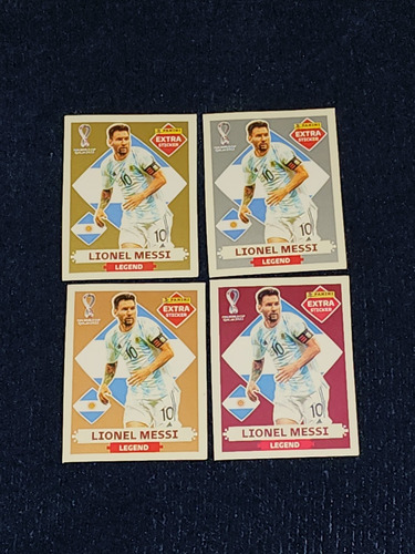 Extra Sticker Réplica Aaa Lionel Messi Oro-plata-bronce-base