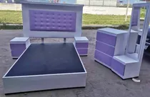 Comprar Recamara Económica Forrada En Tacto Piel \u002F Recamaras Bonitas