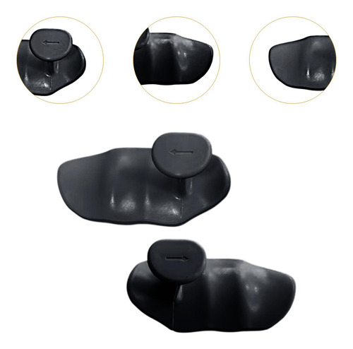 2 Piezas De Gimnasio Levantamiento De Pesas Palma Palm Negro