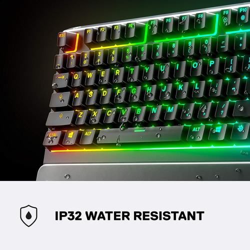 Teclado Gamer Steelseries Apex 3 Rgb Con Reposamunecas Ip32