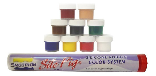 Paquete De 9 Pigmentos De Silicona Silc-pig Muestrario ...