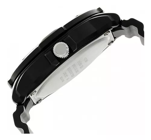 Reloj pulsera Casio Youth MRW-200 de cuerpo color negro, analógico, para  hombre, fondo negro, con