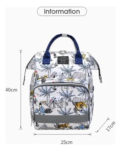 Mochila Pañalera Open Bolsa De Mamá Bebé Cosa Impermeable