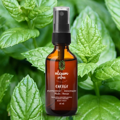 Fragancia Corporal Con Aceite Esencial De Menta 60ml