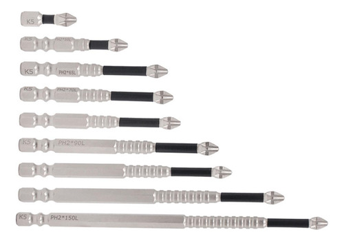 Atracción Atracción Destornillador Bit Bit Impact 9 Piezas