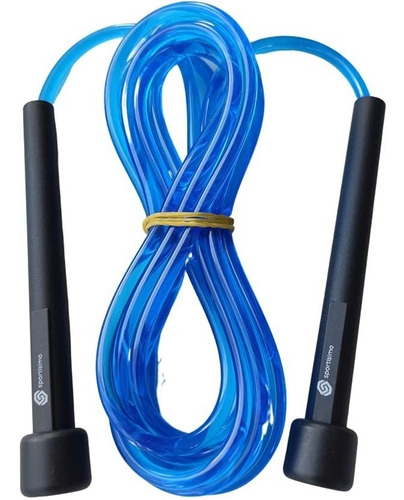 Cuerda Para Saltar Sportisimo - Ajustable Ejercicio Brincar Color Azul