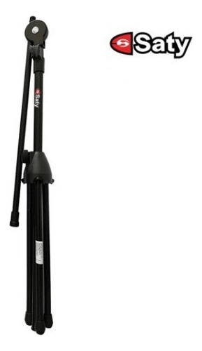 Pedestal para micrófono Saty Smg-10 con forma de jirafa con 1 rosca color negro