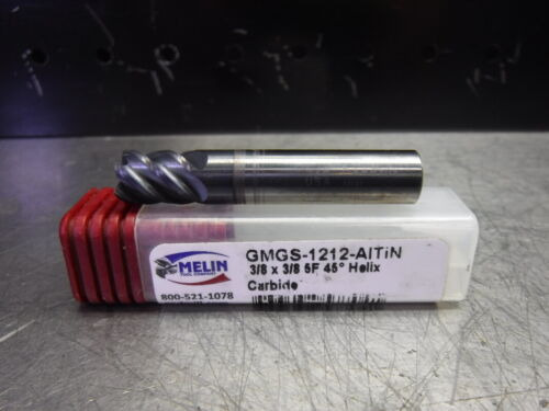 Melin 3/8 Carbide Endmill 5 Flute Gmgs-1212-altin (loc3 Yyz