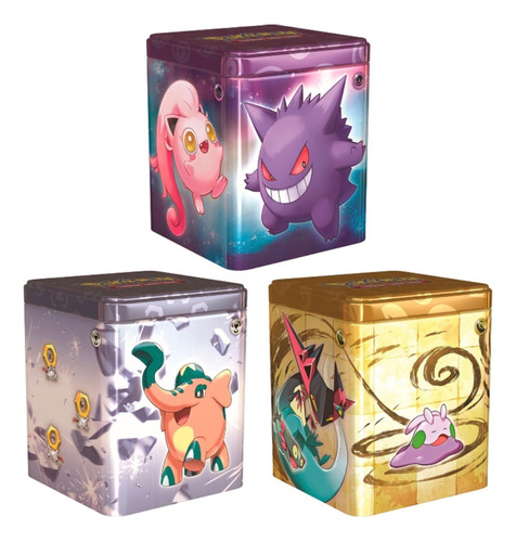 Pokemon Tcg Stacking Tin - 2024 Modelo A Elegir Metalicos Inglés