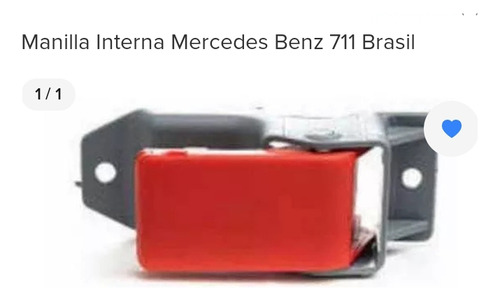 Manillas Internas De Mercedes Benz 711 Original Brasil 