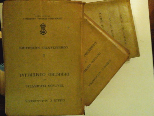 * Tratado Elemental Derecho Comercial Tomos 1, 2, 4 - L080