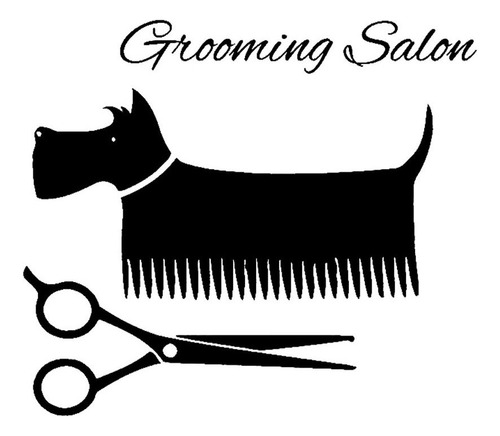 Vinilo Decorativo Grooming Salon Estetica Canina Veterinaria