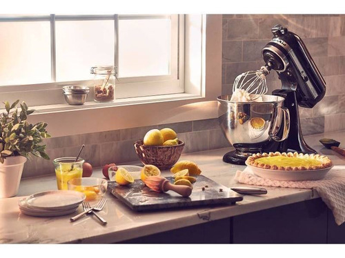 Batidora Kitchenaid 4,8 Lts Negra Rksm150psrob Color Onyx black Frecuencia 50 Hz x 60 Hz