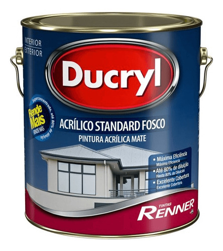Tinta Ducryl Standard Fosca 3,6l Branco Renner