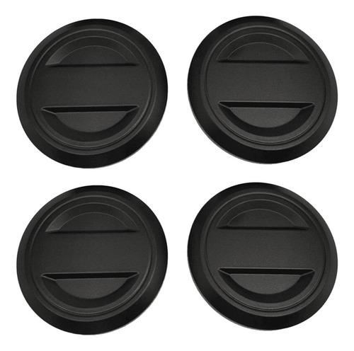 4 Tapacubos Negros For Rueda Compatible Con Polaris Rzr Xp