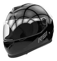 Casco para moto integral Hawk Integral RS1 negro brillante talle L