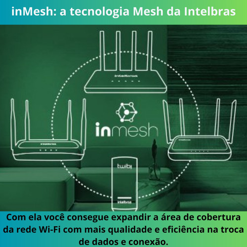 Extensor Wi-fi In Mesh Twibi Force Plug Tomada Intelbras