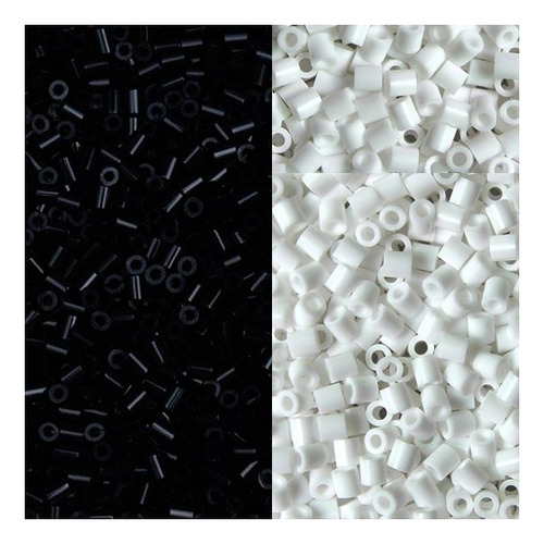 Bolsa Repuestos 14.000 Hama Beads Mini 2.6mm Negro Y Blanco