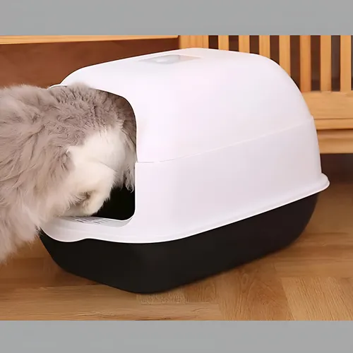 Arenero Para Gato Caja De Arena Con Tapa Y Puerta Abatible