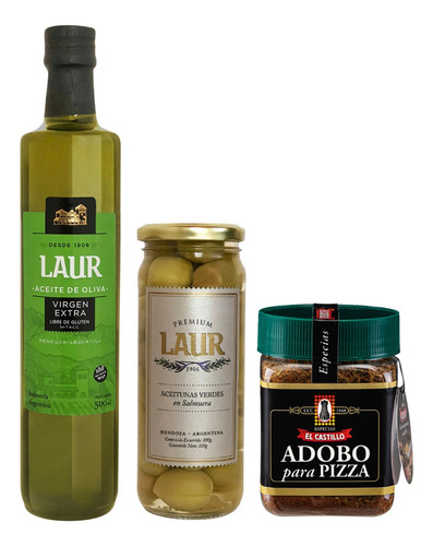 Aceite De Oliva Laur Aceitunas Bote Para Pizza El Castillo