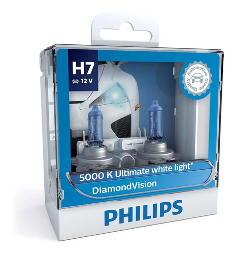 ( Original Leia ) Philips Diamond Vision 5000k H7 + Garantia