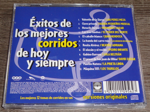 Éxitos De Los Mejores Corridos De Hoy Y Siempre, Warner 2005 (Usado)