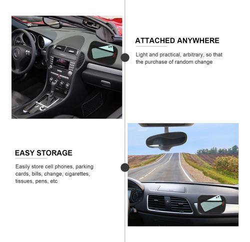 Organizador De Almacenamiento Adhesivo Para Coche, 2 Unidade