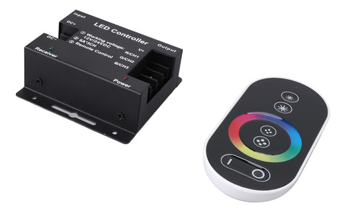 Controlador Remoto Táctil Rgb Led Rf 6 Teclas Circulares