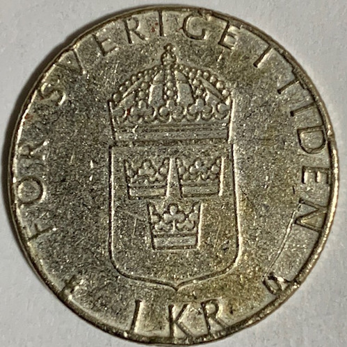 Moeda Da Suecia 1 Krona 1984 - Lote 21 (Usado)