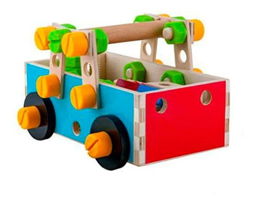 Imagen 5 de 7 de Caja De Herramientas 50 Pcs Madera Didactico Acool Ac7645 Fu