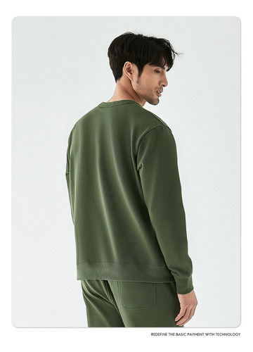 Sudadera Casual Con Cuello Redondo Para Hombre