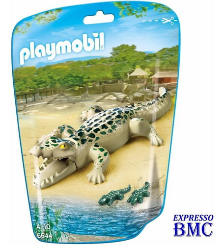 Saquinho Com Família De Jacaré Zoológico Playmobil 6644