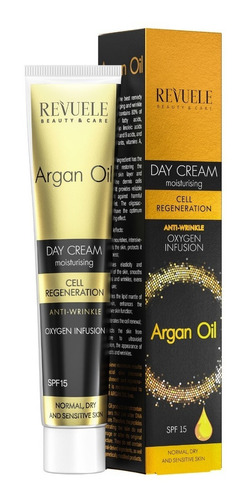 Crema Hidratante De Dia Aceite De Argan Revuele 50ml Tipo de piel Todo tipo de piel