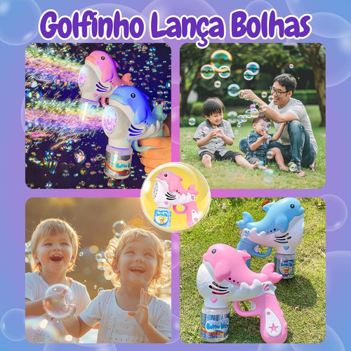 / Lanzador De Burbujas For Niños Con Luces Led