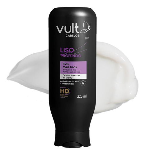 Kit Shampoo Condicionador Máscara Capilar Liso Profundo Vult