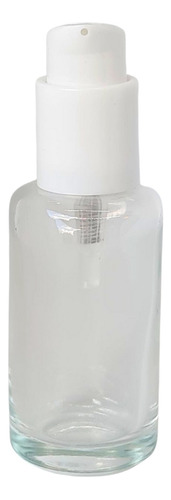 10 Frascos Organic 60ml Vidrio Con Dosificador Blanco