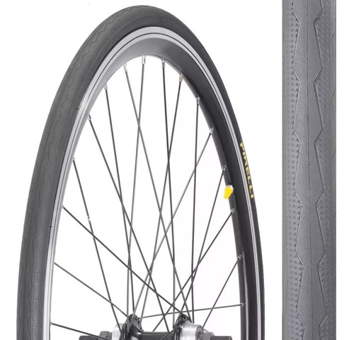 Pneu Aro 700x25 Pirelli Tornado Alfa Preto Bicicleta Bike