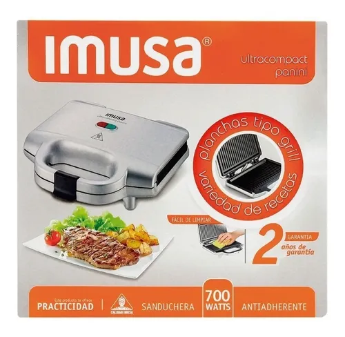 Sanduchera Panini Imusa Sm156b82