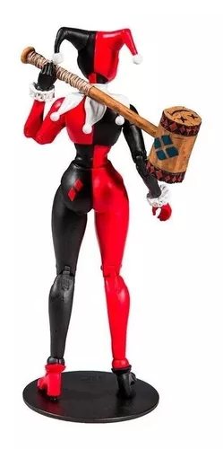 Boneca Action Figure Arlequina Harley Quinn Dc Multiverse B