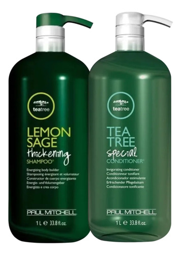 Kit Shampoo E Cond Tea Tree Lemon Sage 1000ml Paul Michell