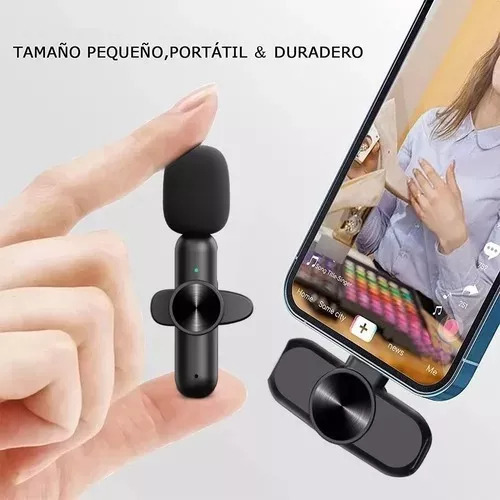 Micrófono Lavalier Inalámbrico Para iPhone, iPad Y Android