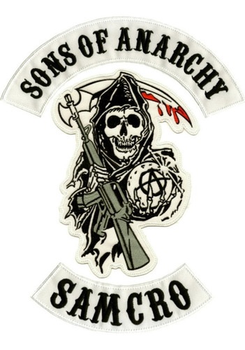 Parches Parca Muerte Sons Of Anarchy Set Campera Motoquero