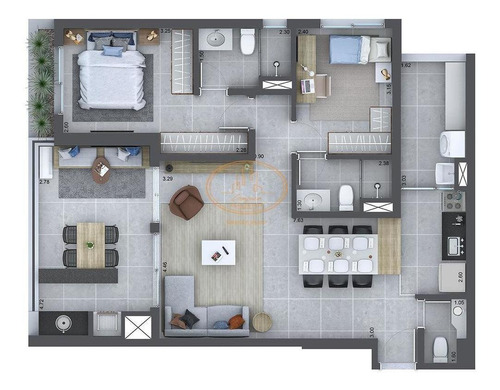 Apartamento Com 2 Dormitório(s) Localizado(a) No Bairro Barra Funda Em São Paulo / São Paulo - 1706:903289