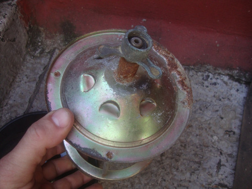 Antiguo Sombrero Enlozado Para Sol De Noche Rep. 21,4 Diam (Usado)