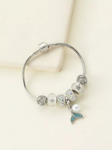 Imagen 4 de 6 de Brazalete Sirena Con 11 Charms Entrega Inmediata