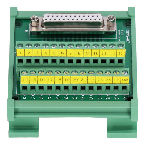 Placa Adaptadora Db25 A Conector De Terminal, Placa Pcb Rect